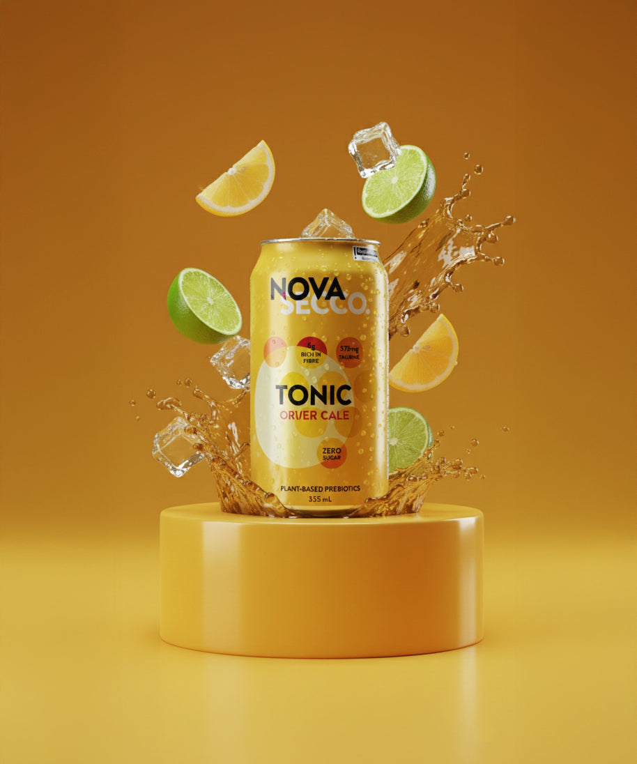 Novasecco Tonic Water can, dry prebiotic tonic soda